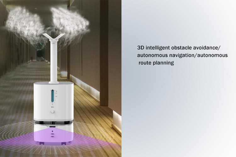 produktdisplay til befugtning Desinfektion smart Robot product display for humidification Disinfection smart Robot