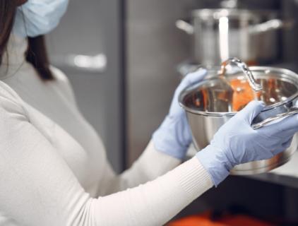 Food Equipment Disinfected with HOCl