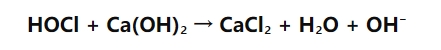 Exactly How Does Hypochlorous Acid React with Calcium Hydroxide?