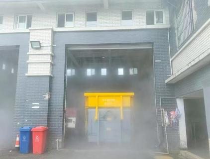 Application of hypochlorous acid generator in garbage station